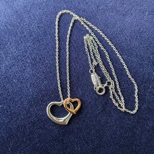 Tiffany & Co. Open Heart Necklace 925 Silver